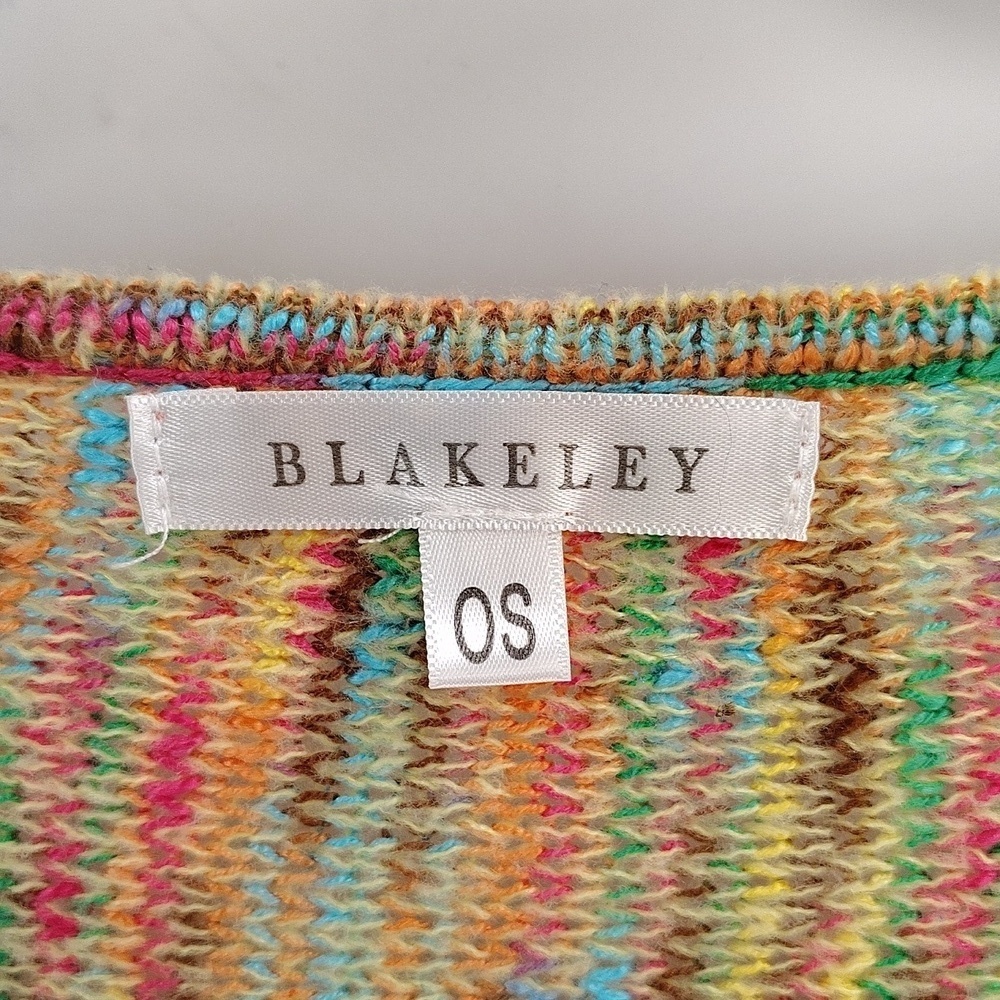 BLAKELEY sweater duster size OS goes with everything multicolor with pockets - Picture 5 of 9